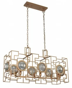Подвесная люстра Crystal Lux Cuento SP8 L900 Gold CRYSTAL LUX ДИЗАЙНЕРСКИЕ, CUENTO 108729 Золотой