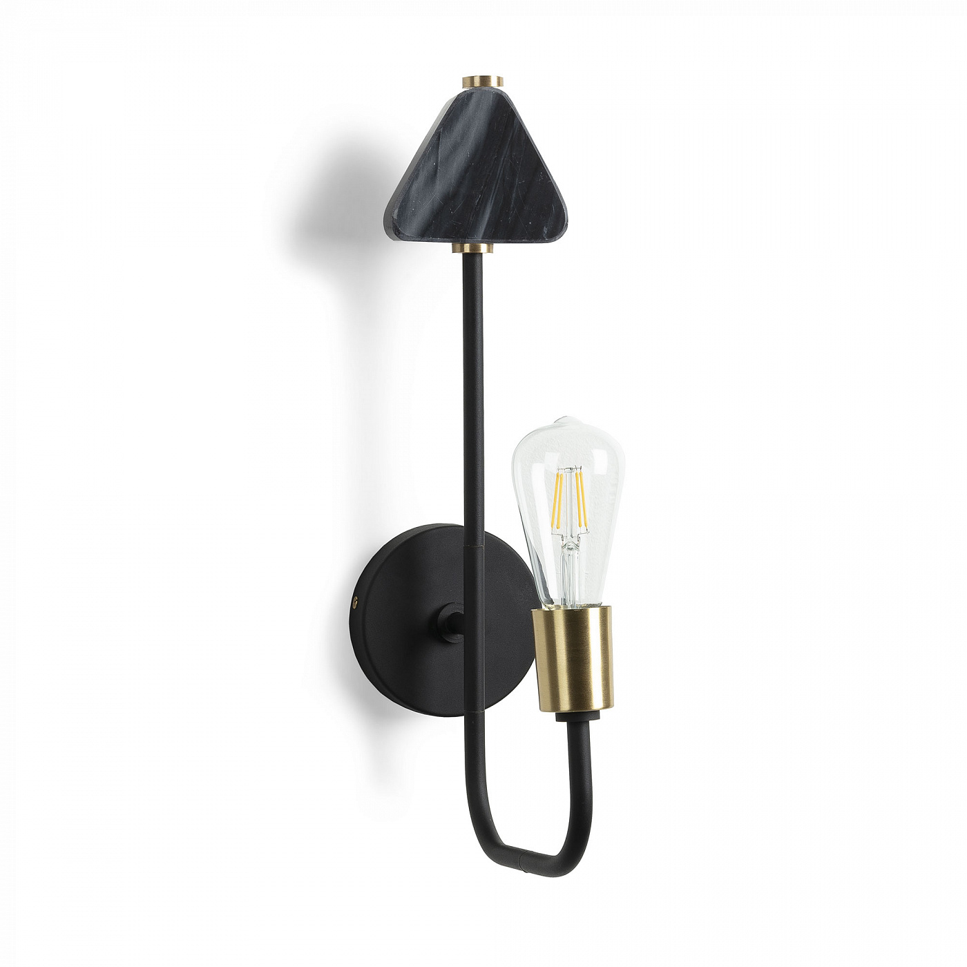 064508 Настенный светильник черный Whoa La Forma Wick  - Вид №1