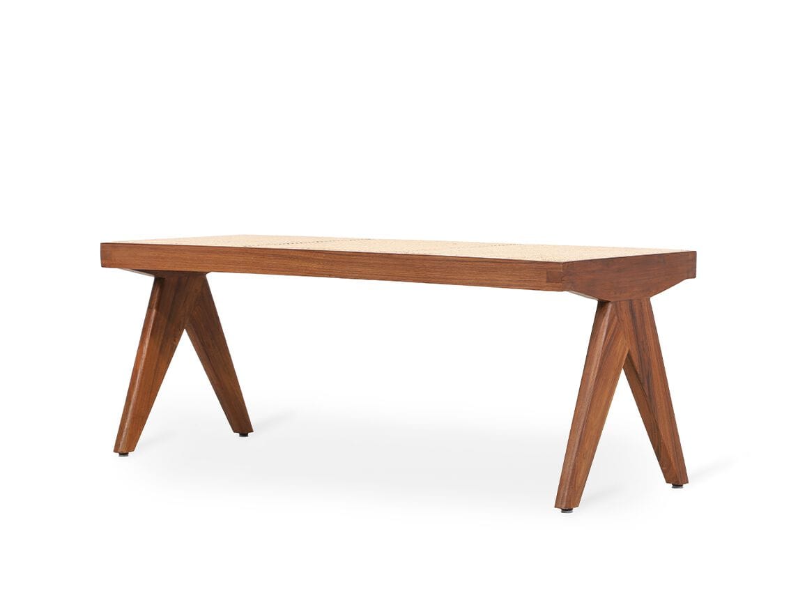 Скамейка из массива дерева Alankaram Jeanneret ARCH-00032109 - Вид №3