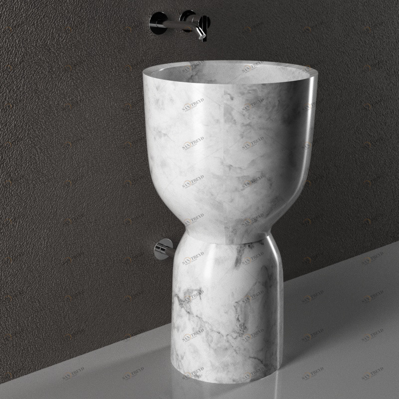 OG005MC Напольная раковина стоящая круглая Inbani 