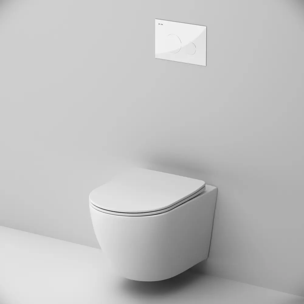 Комплект инсталляция с унитазом AM.PM Fresh IS12LM0151.8B1900 безободковый с микролифтом клавиша цвет хром 89383185 STLM-2023046 - Вид №10