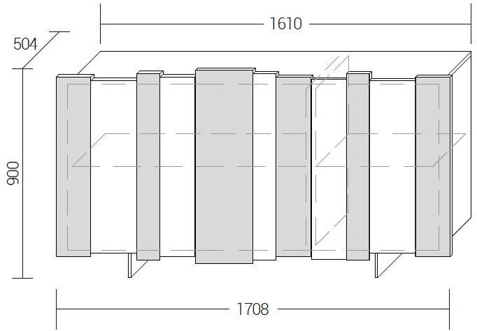 Dall'Agnese Комод из дуба с распашными дверцами Stripe sun-id-1344732 - Вид №2