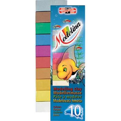 013171000000RU Набор пластилина №2 200 г ( в картонной упаковке ) 10 цв. в картоне KOH-I-NOOR Hardtmuth 