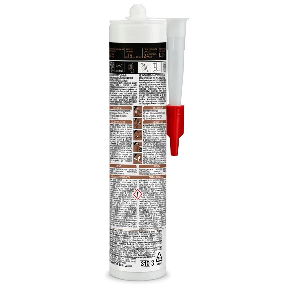 Герметик Axton силакриловый универсальный белый 280 мл для деревянных поверхностей 85272174 STLM-0060679 - Вид №1