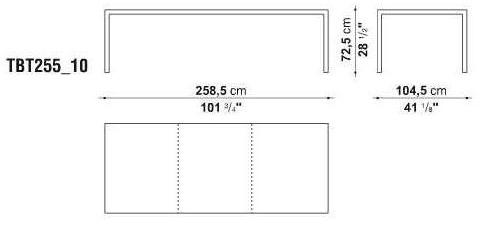 B&B Italia Прямоугольный стол из стали и стекла The table sun-id-1436131 - Вид №6