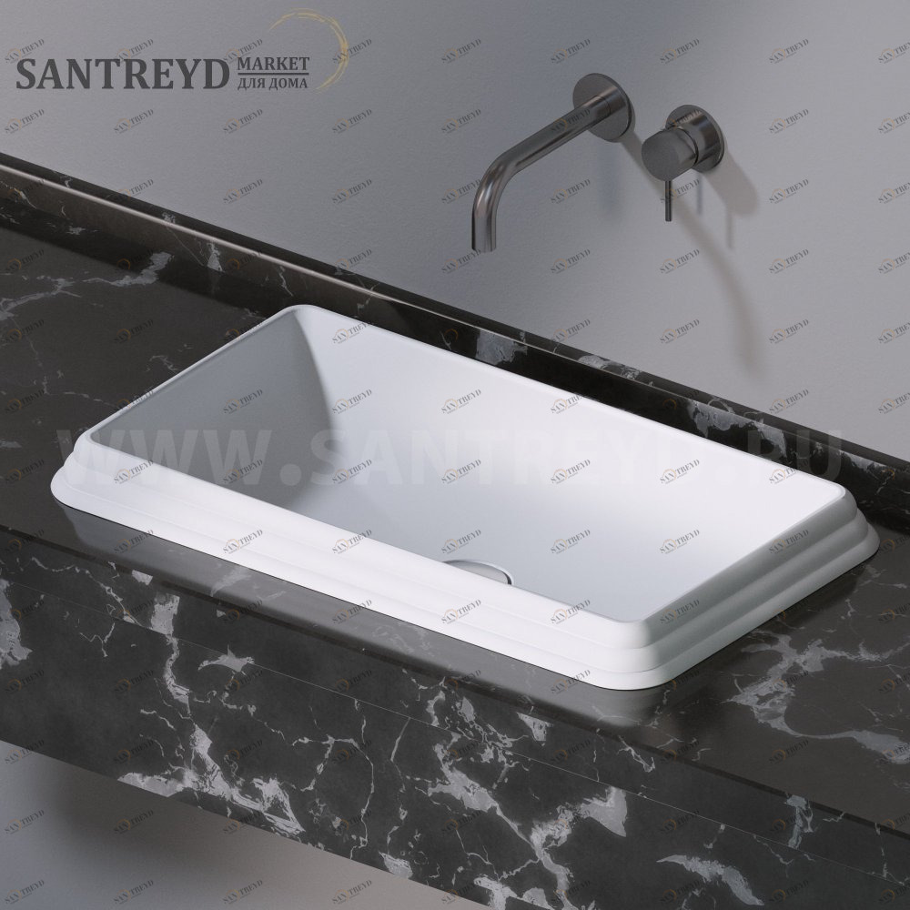 L611101 Накладная раковина под столешницу  прямоугольная A. e T. Italia GLASS AeT ITALIA