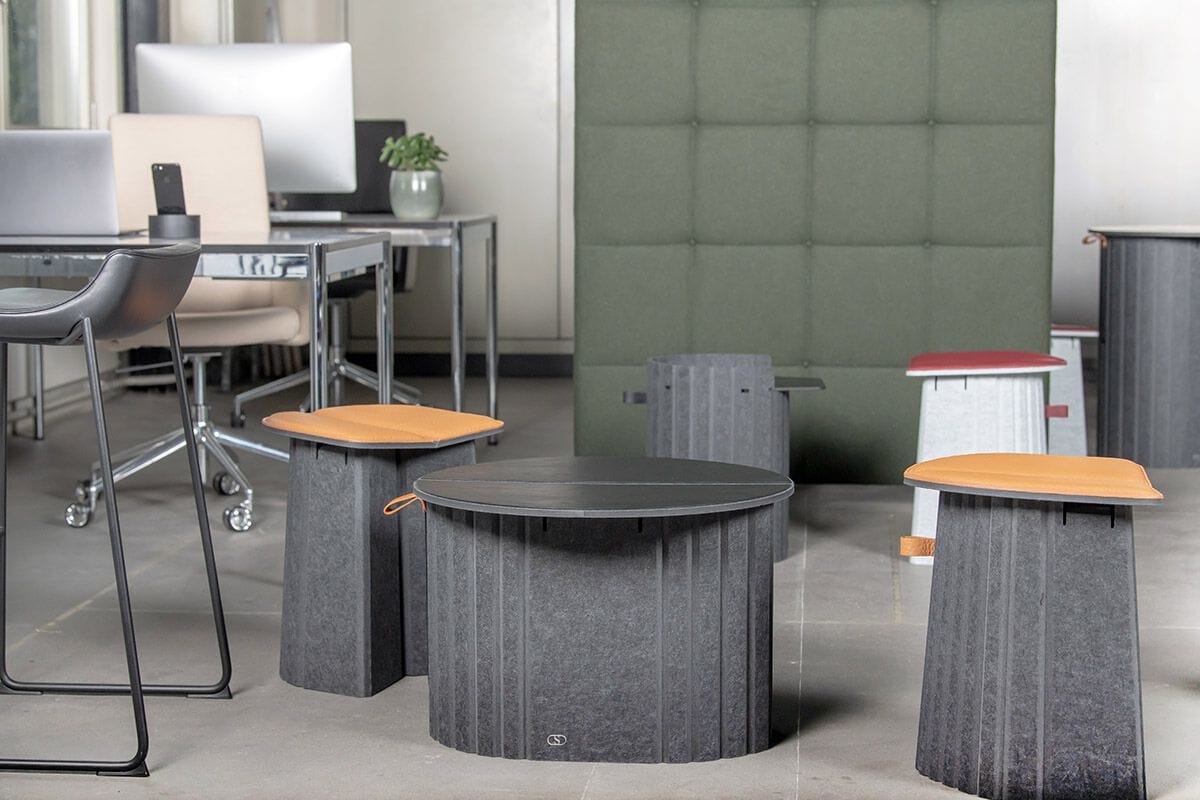 Круглый складной журнальный столик из войлока de Sede DS-5010 ARCH-00079487 - Вид №4