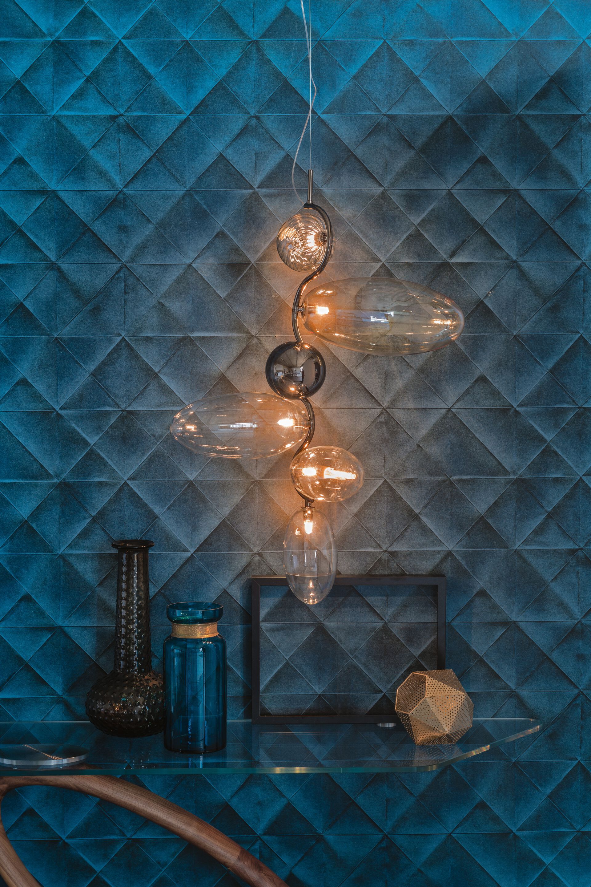 Подвесной светильник из боросиликатного стекла Cattelan italia TOPAZ ARCH-00045301