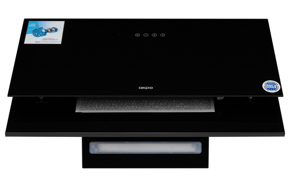 9104416 Вытяжка наклонная Akpo WK-11 Aura 60 черный/черный STDN-0015899 - Вид №2