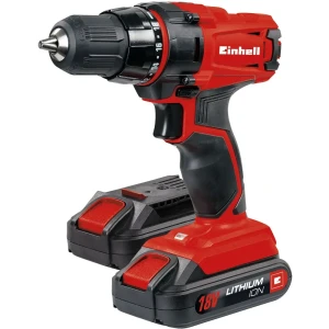 Дрель-шуруповерт аккумуляторная Einhell TC-CD 18-2 Li 4513820, 18 В Li-ion 2x1.3 Ач 19278252 STLM-2135183