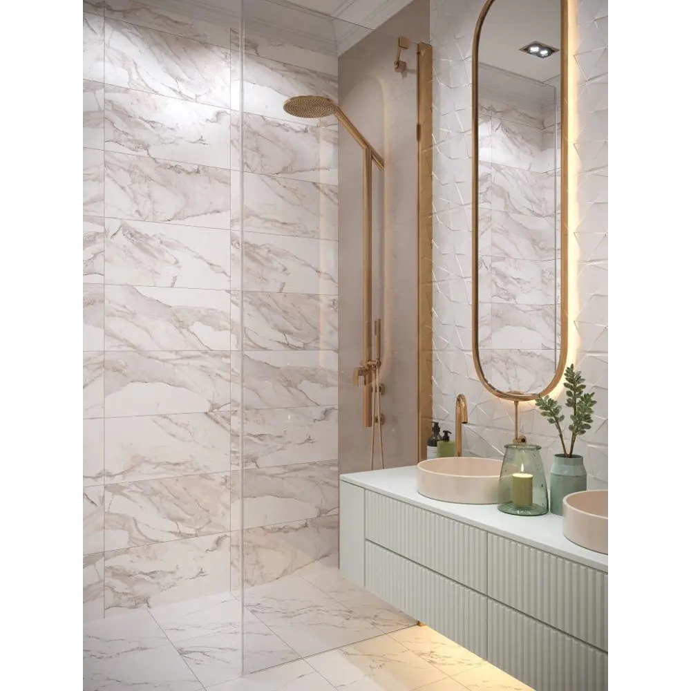 AXIMA Тенерифе - настенная плитка розовый мрамор 30х60 см 89231697 STLM-0944400 - Вид №1