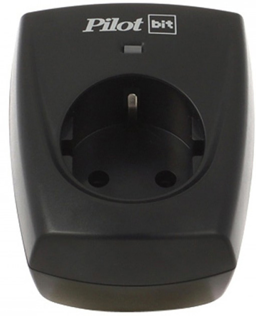 Pilot BIT Surge protector , 1 outlet, black (16a) ZIS Santreyd 