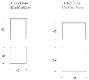 Kendo Mobiliario Стол сервисный металлический квадратный sun-id-1504593 - Вид №6