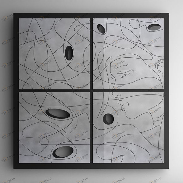 Hotech Дизайн-радиатор Prestige Collection Kyra цвет черный отделка Brushed Aluminum