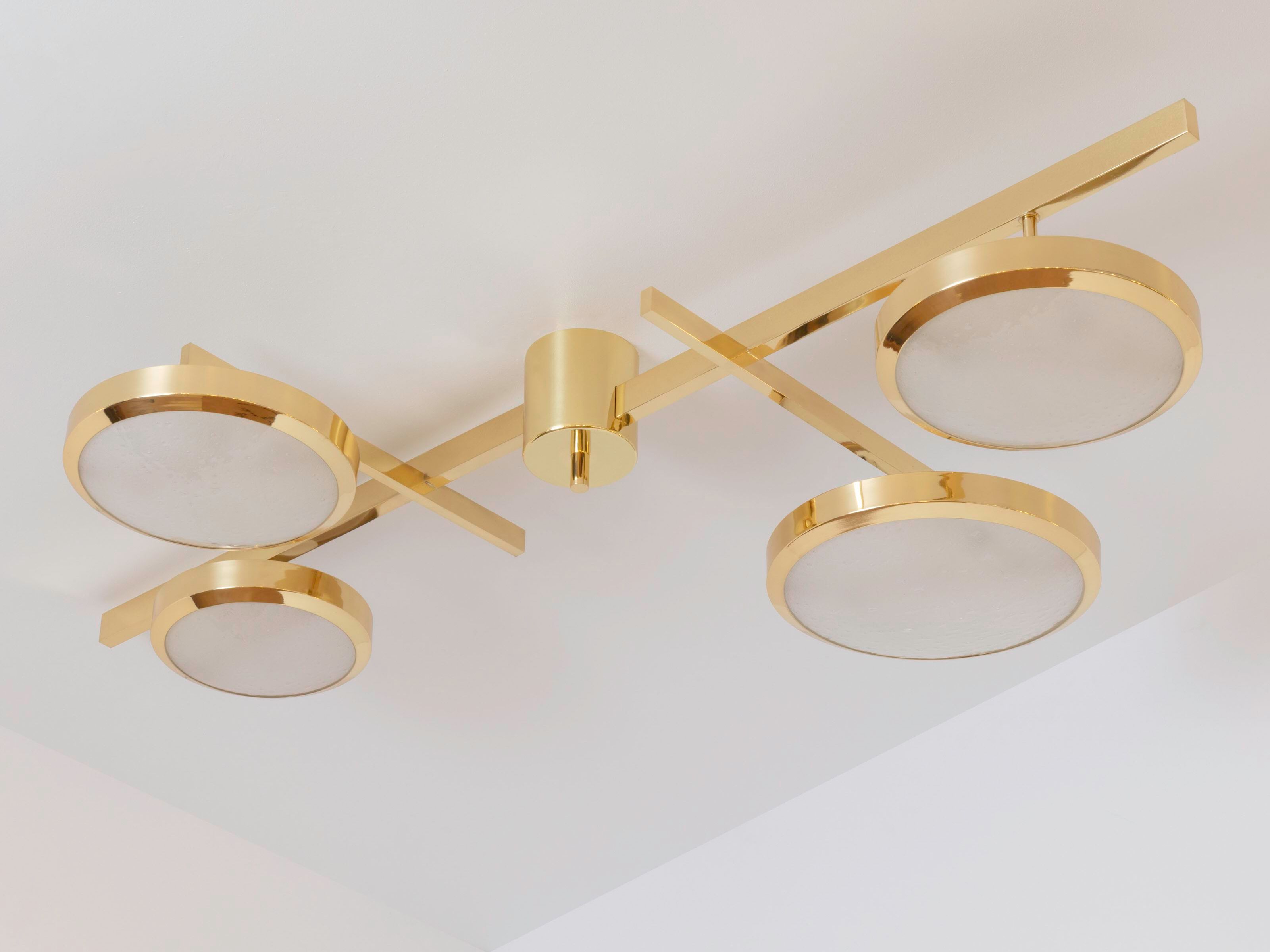 Латунный потолочный светильник GASPARE ASARO TETRIX ARCH-00150871 - Вид №1