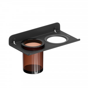 185344 Держатель для стакана и фена 24 см цвет Черный Sonia QUICK Испания