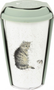 10613390 Royal Worcester Термокружка Royal Worcester "Забавная фауна","Кот и мышь" 310мл Фарфор костяной