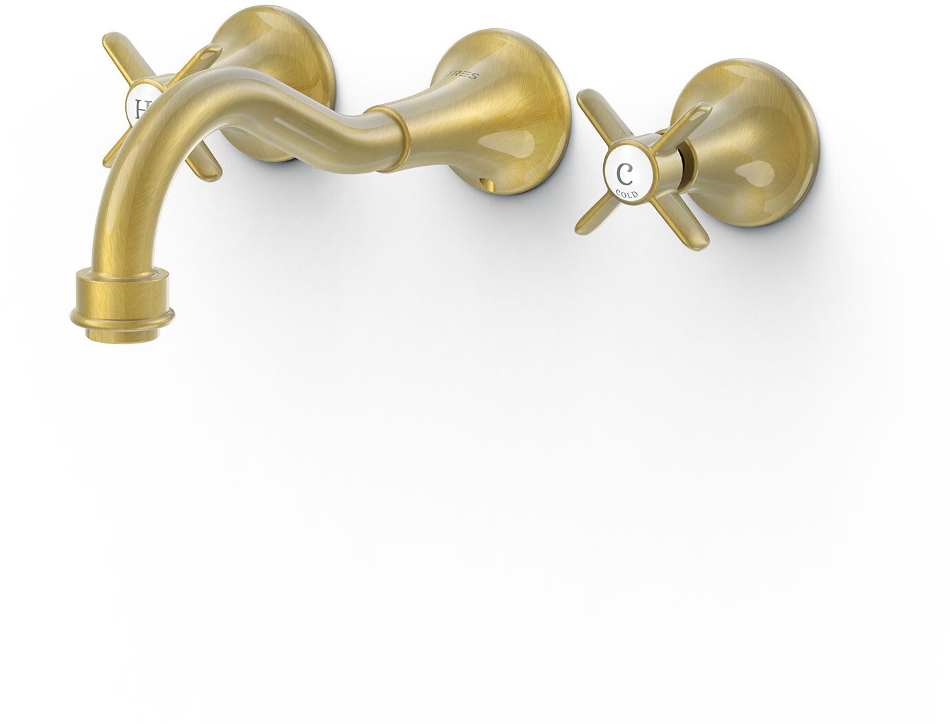 Скрытый смеситель для раковины TRES CLASIC с 3 отверстиями-24215101LV TRES