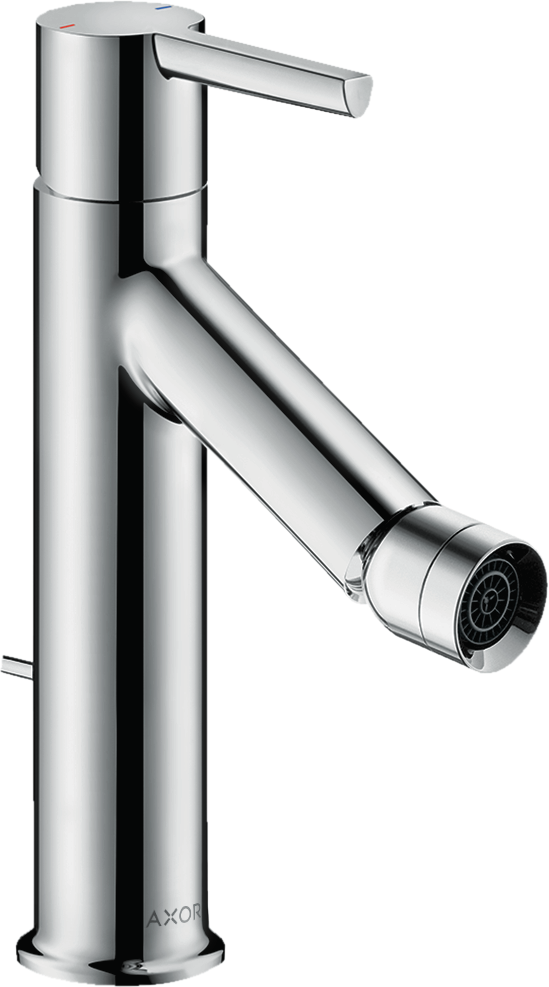 10214000 Смеситель для биде, однорычажный, с рычажной ручкой и сливным гарнитуром AXOR STARCK