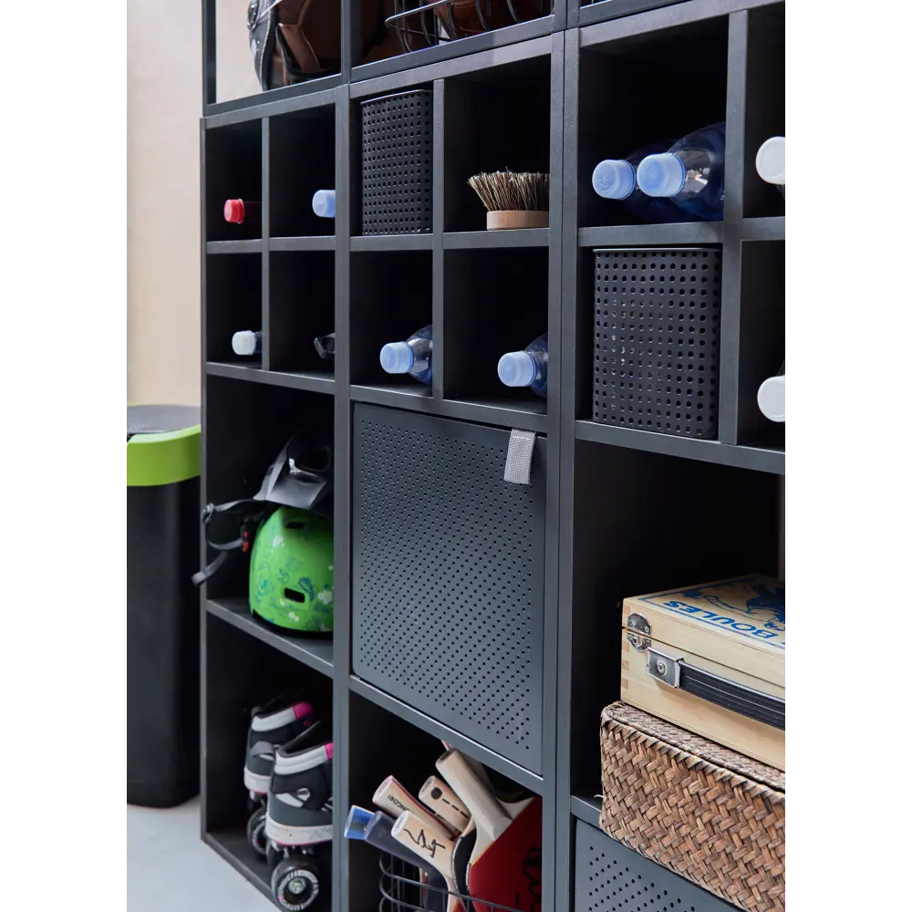 Дверь для стеллажа Spaceo Kub Paris 32x32 см металл цвет черный 82010844 STLM-2097549 - Вид №11