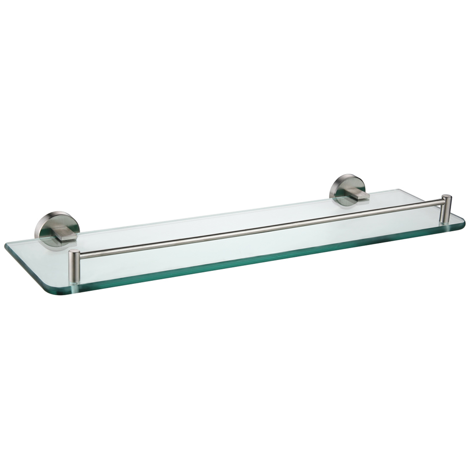 Полка стеклянная MELANA сатин хром MLN-861004 861 серия