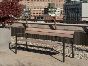 URBIDERMIS Деревянная скамейка со спинкой Harpo