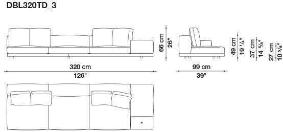 B&B Italia Кожаный диван Dock sun-id-1441060 - Вид №187