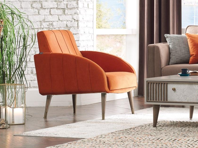 Enza Home Кресло из ткани с подлокотниками Praga sun-id-1382044 - Вид №3