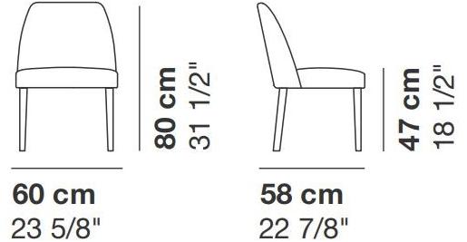 La Cividina Стул из ткани Velour sun-id-1349033 - Вид №5