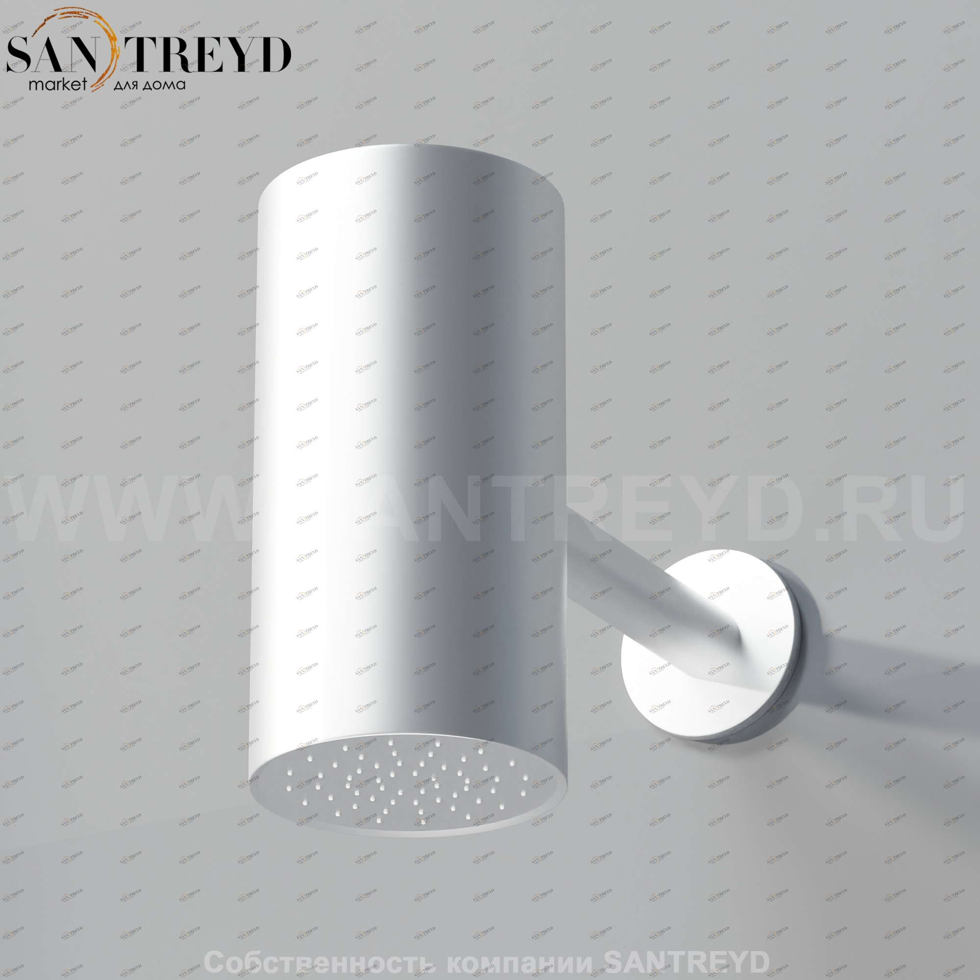 Душевая лейка CRUB1160SP SQUARE хромированная матовая Agape