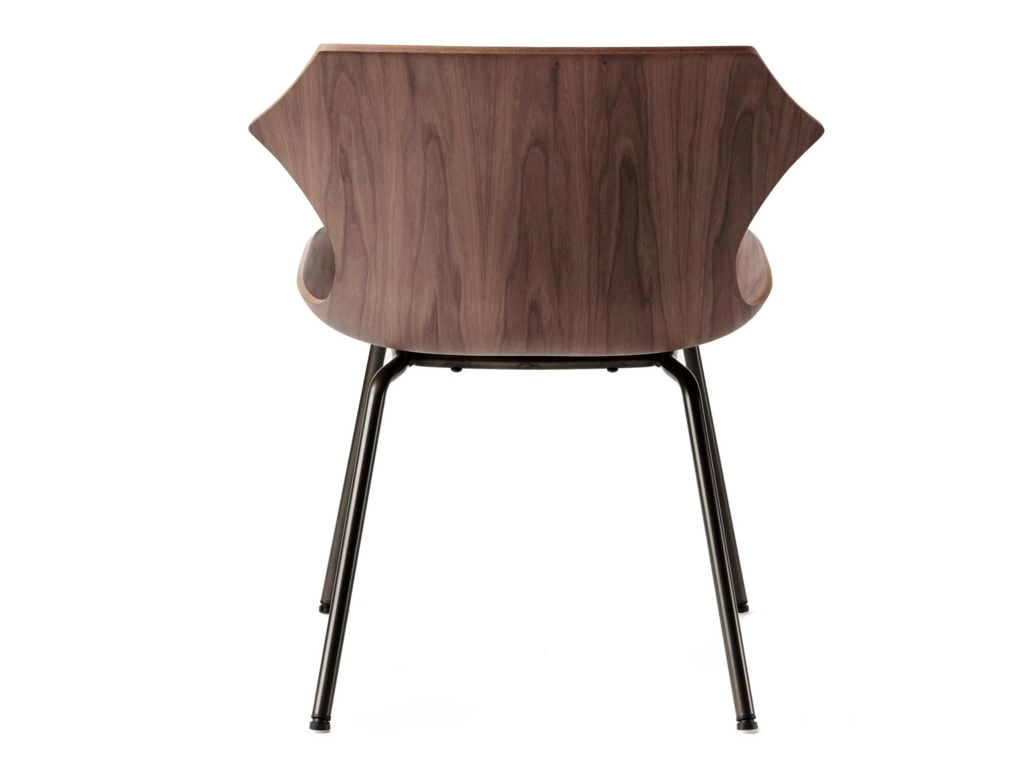 Стул из стали и дерева BassamFellows Лепесток ARCH-00151529 - Вид №2