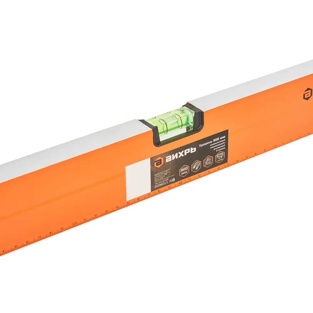 Магнитный уровень ВИХРЬ с зеркальным глазком 800 мм 85583022 STLM-0064244 - Вид №2