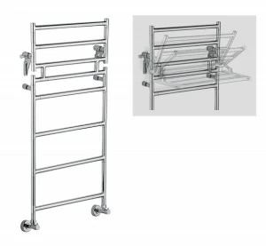 Полотенцесушитель водяной 483 Sereno Margaroli Ø25мм (с откидывающейся полкой)