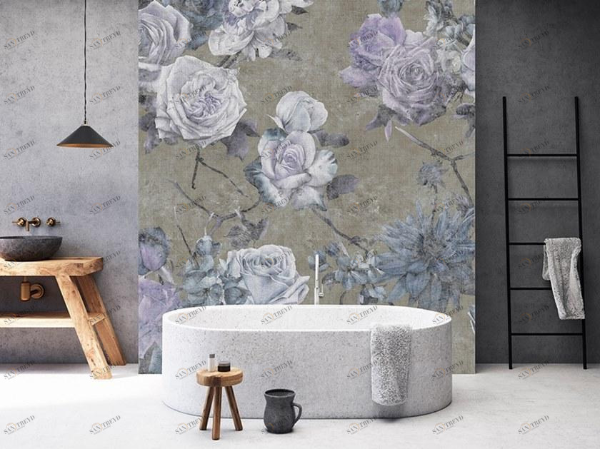 Architects Paper Обои с цифровой печатью и цветочными мотивами под ткань Walls by patel ii sun-id-1497774