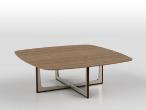 Квадратный низкий журнальный столик