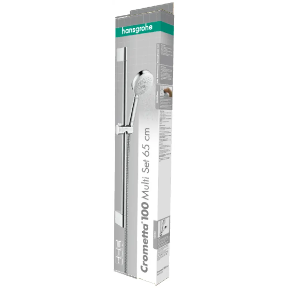 Душевая стойка Hansgrohe Crometta 100 Multi 65 см 3 режима 82600627 STLM-2089052 Без серии - Вид №1