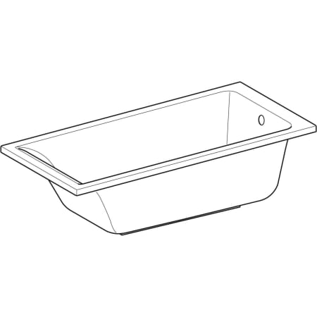 554.306.01.1 Прямоугольная ванна Geberit Renova Plan Geberit  - Вид №1
