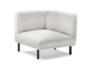 Угловое садовое кресло из ткани