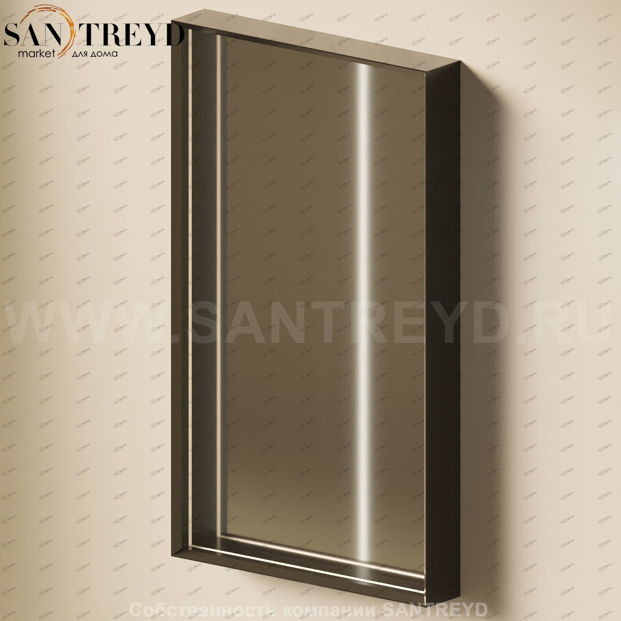 Flaminia APP Зеркало в черной лакированной раме с подсветкой AP120.9017 Ceramica Flaminia AP1209017