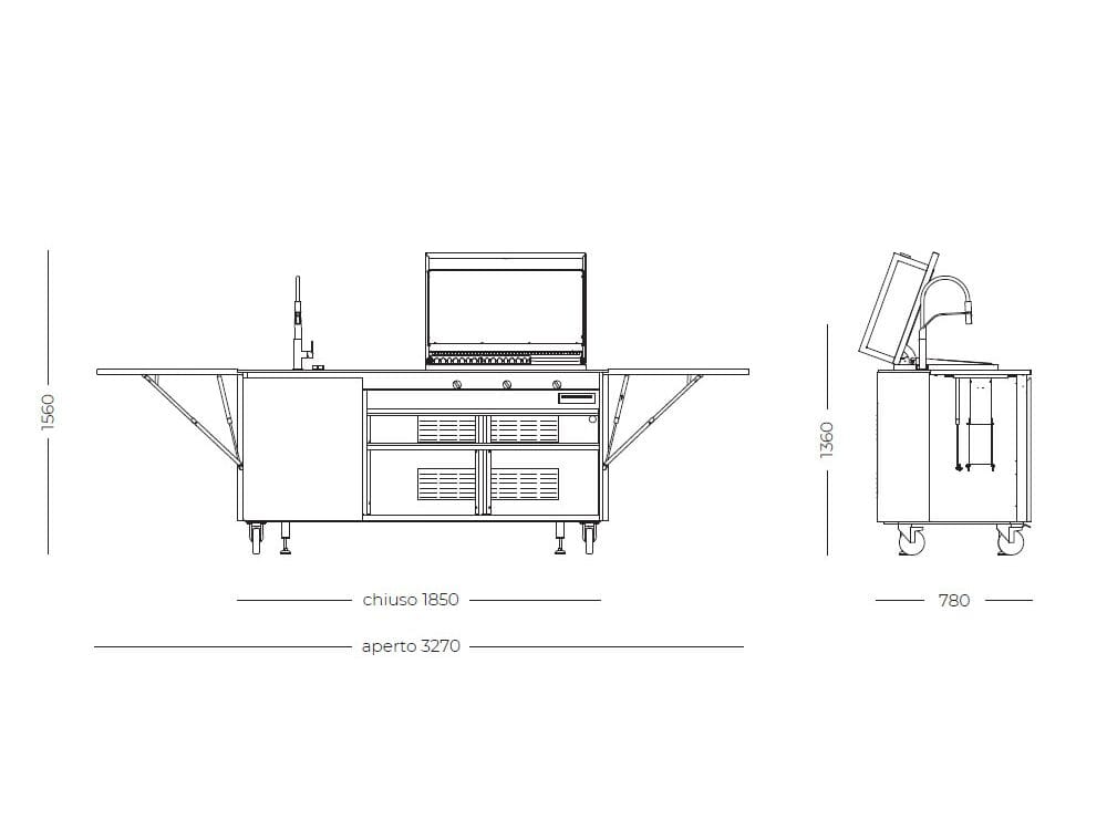 Отдельно стоящая уличная кухня Foster наконец-то ARCH-00069507 - Вид №3