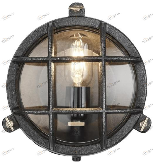Industville Настенный светильник из алюминия Bulkhead Bk-ip65-owl6-bk-bw-r