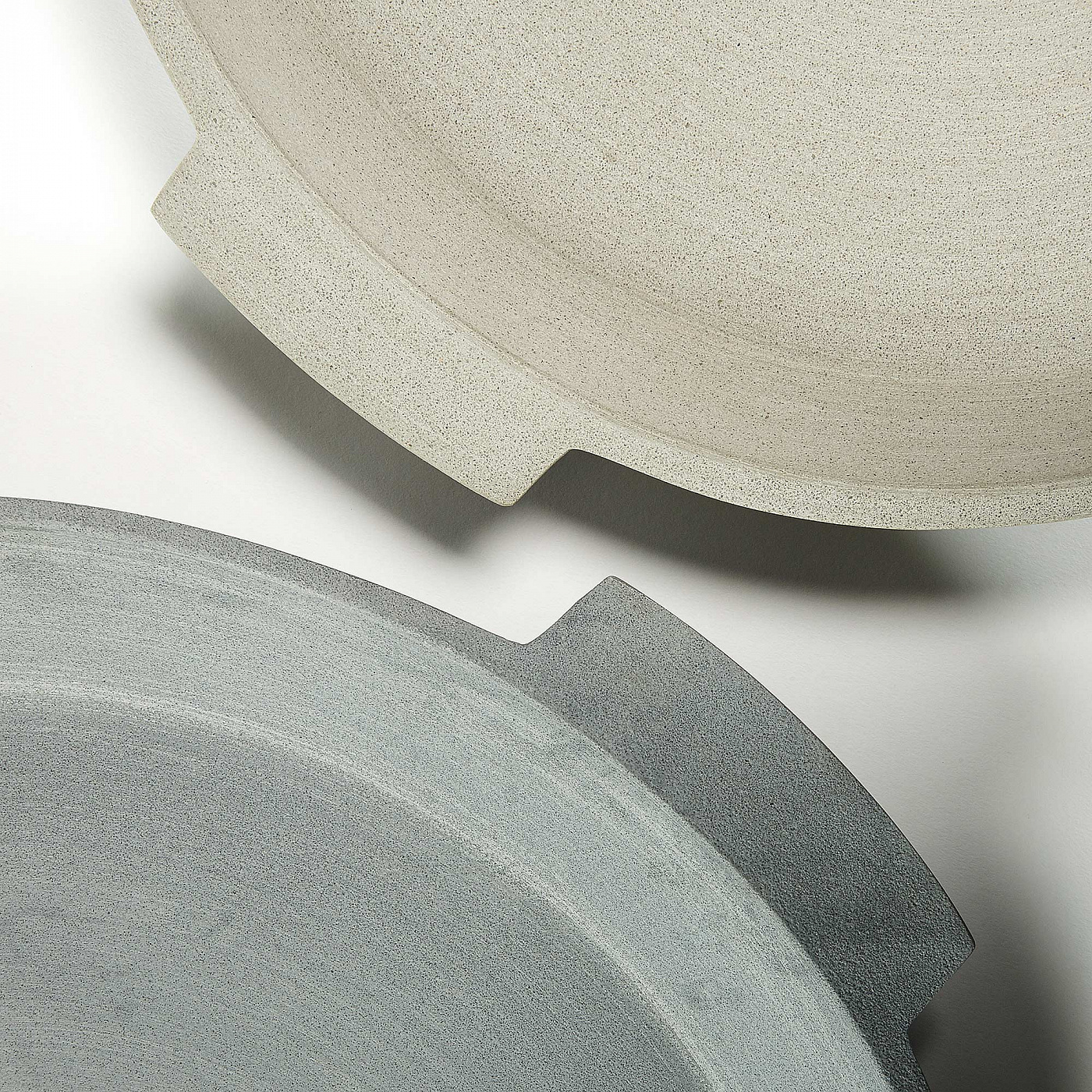 057663 Stefy Комплект 2 лотков цементный серый La Forma Marta