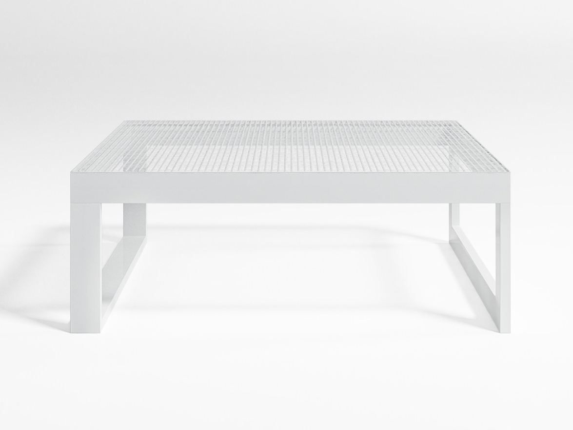 Термолаккированный алюминиевый квадратный журнальный столик GANDIABLASCO Blau ARCH-00109828 - Вид №2