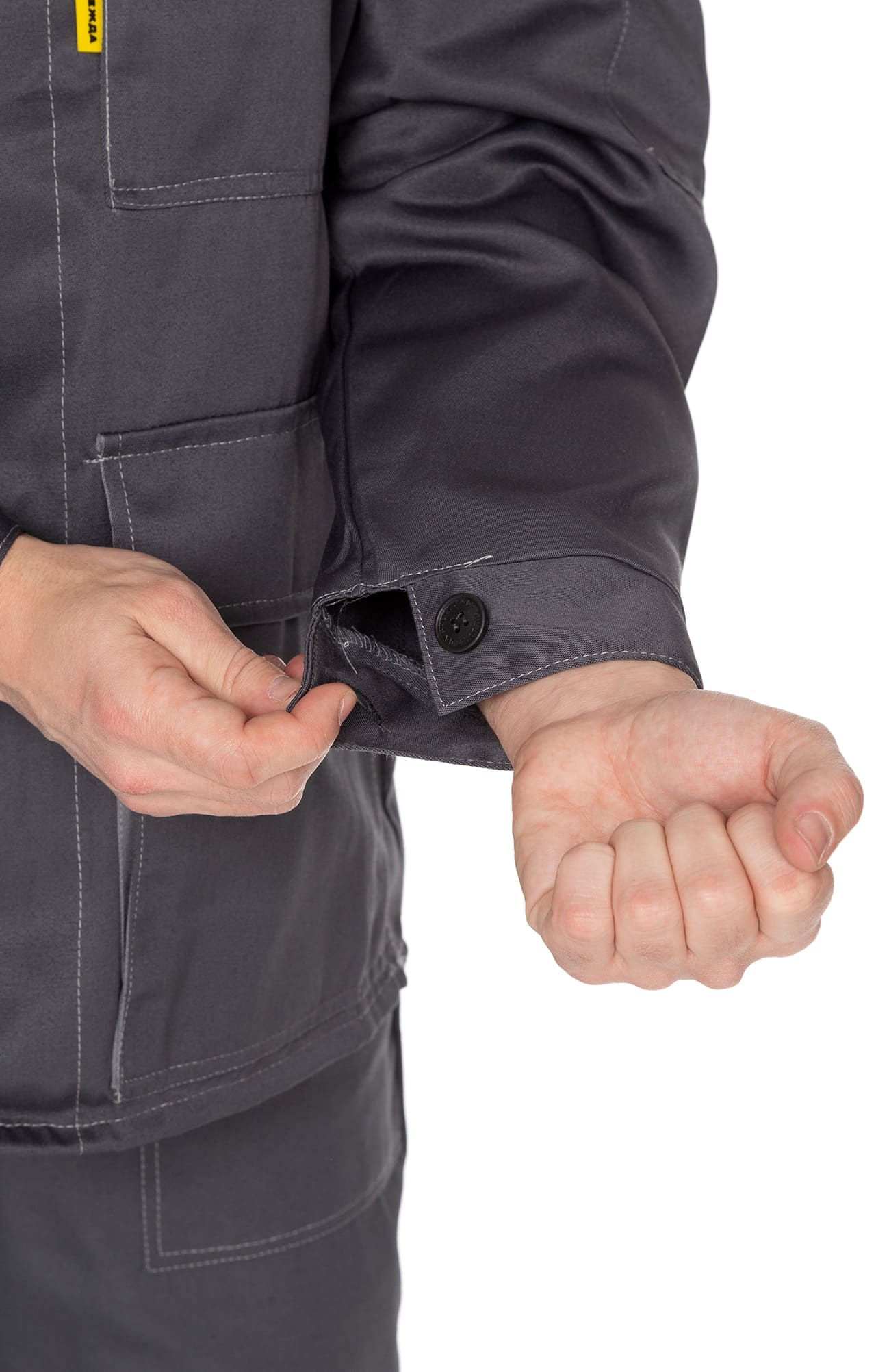 63825 Костюм "Коммунальщик" с СОП темно-серый светло-серый  Летняя спецодежда  размер 44-46/170-176  - Вид №16