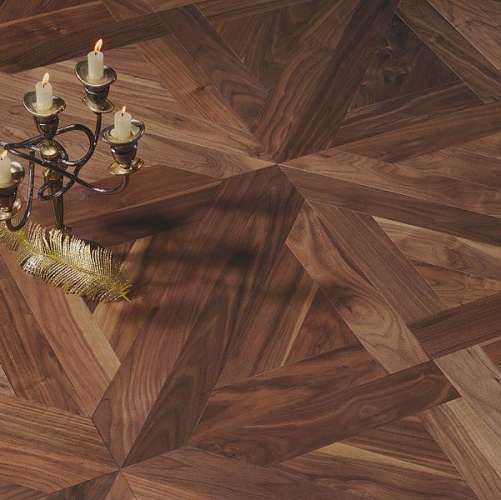 Модульный паркет Coswick Трианон Американский Орех Европейский (Грецкий) Рустик (Гладкая) 635х635 мм 13153601 - Вид №1