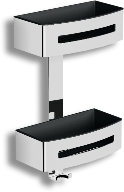 75762 Душевая полка подвесная с крючком для водосгона цвет хром LANGBERGER Accessories