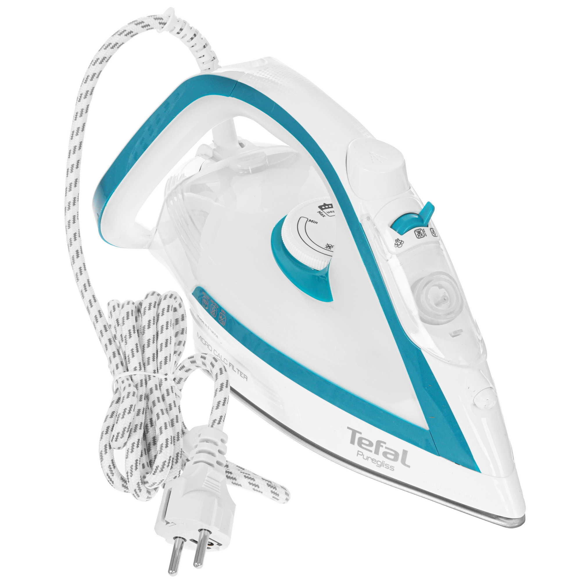 9983010 Утюг Tefal Puregliss FV8044E0 белый STDN-0044285 - Вид №6