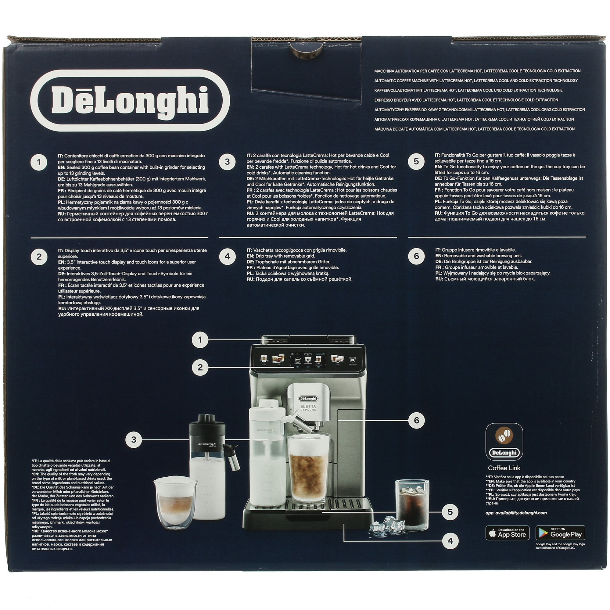 9976366 Кофемашина автоматическая DeLonghi ECAM 450.65.G черный STDN-0020439 - Вид №10