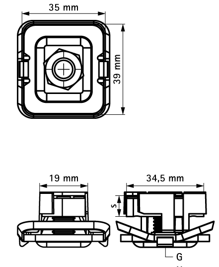 665175108 BIS RapidStrut® Stainless Steel Slide Nut G2 монтаж в профиле Strut walraven  - Вид №1