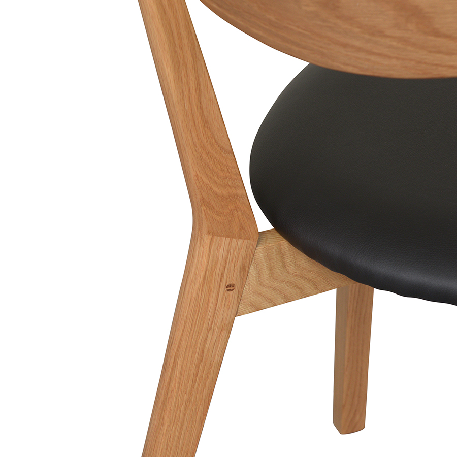 26880200 Стул , pero, pu-кожа, черный Unique Furniture  - Вид №1